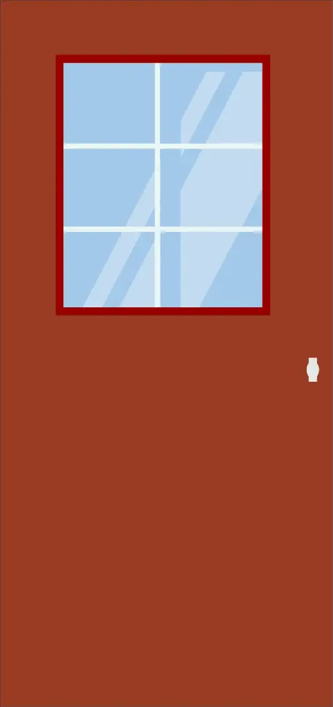 8 pane french door