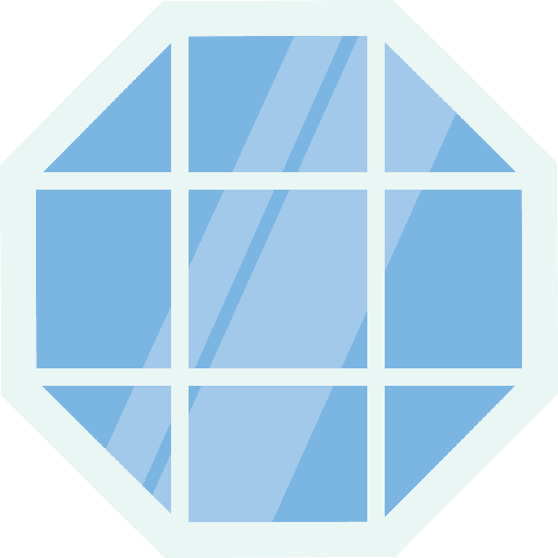 1 pane octagon