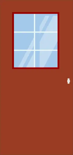 8 pane french door
